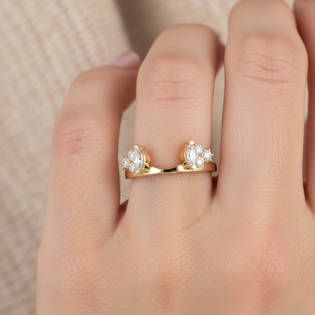 Lab Created Moissanite Stackable Enhancer Ring