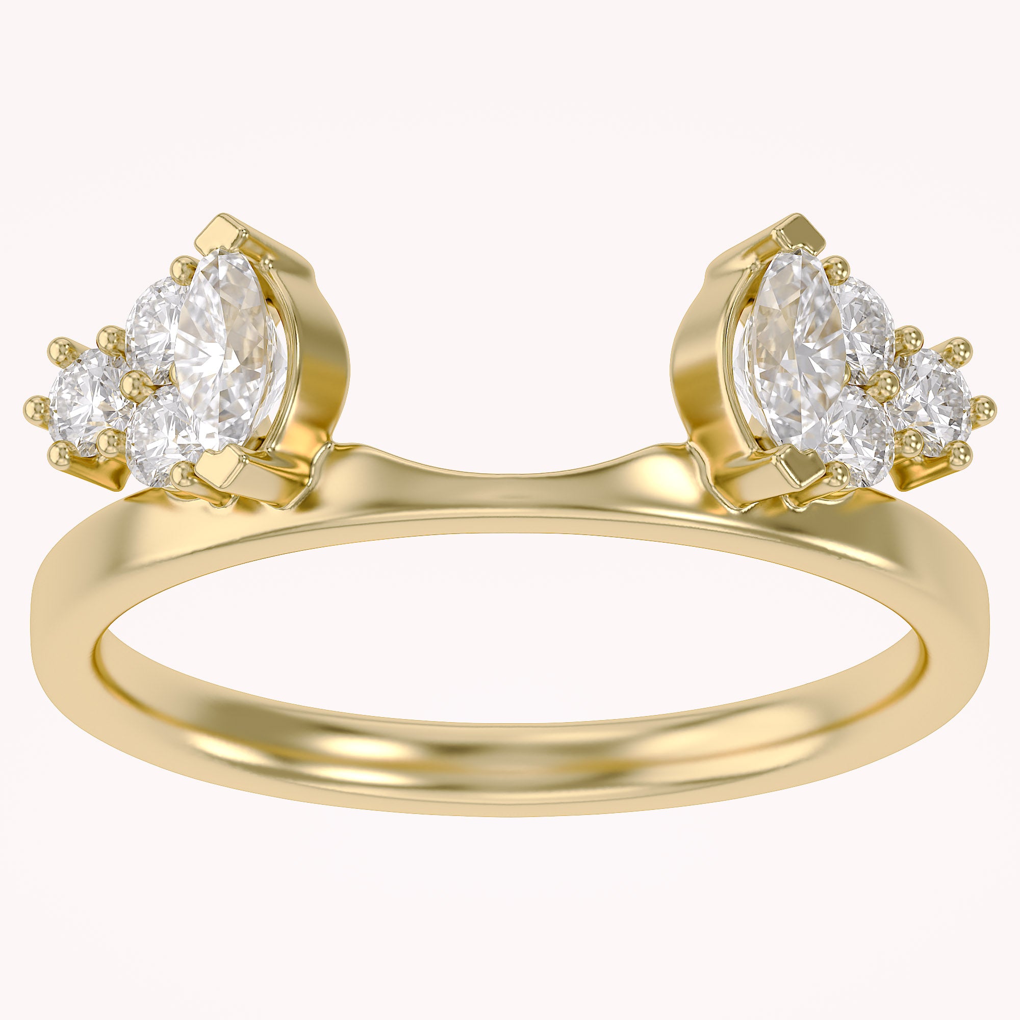 Lab Created Moissanite Stackable Enhancer Ring
