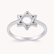 Star of David Magen David Hebrew Shield Ring