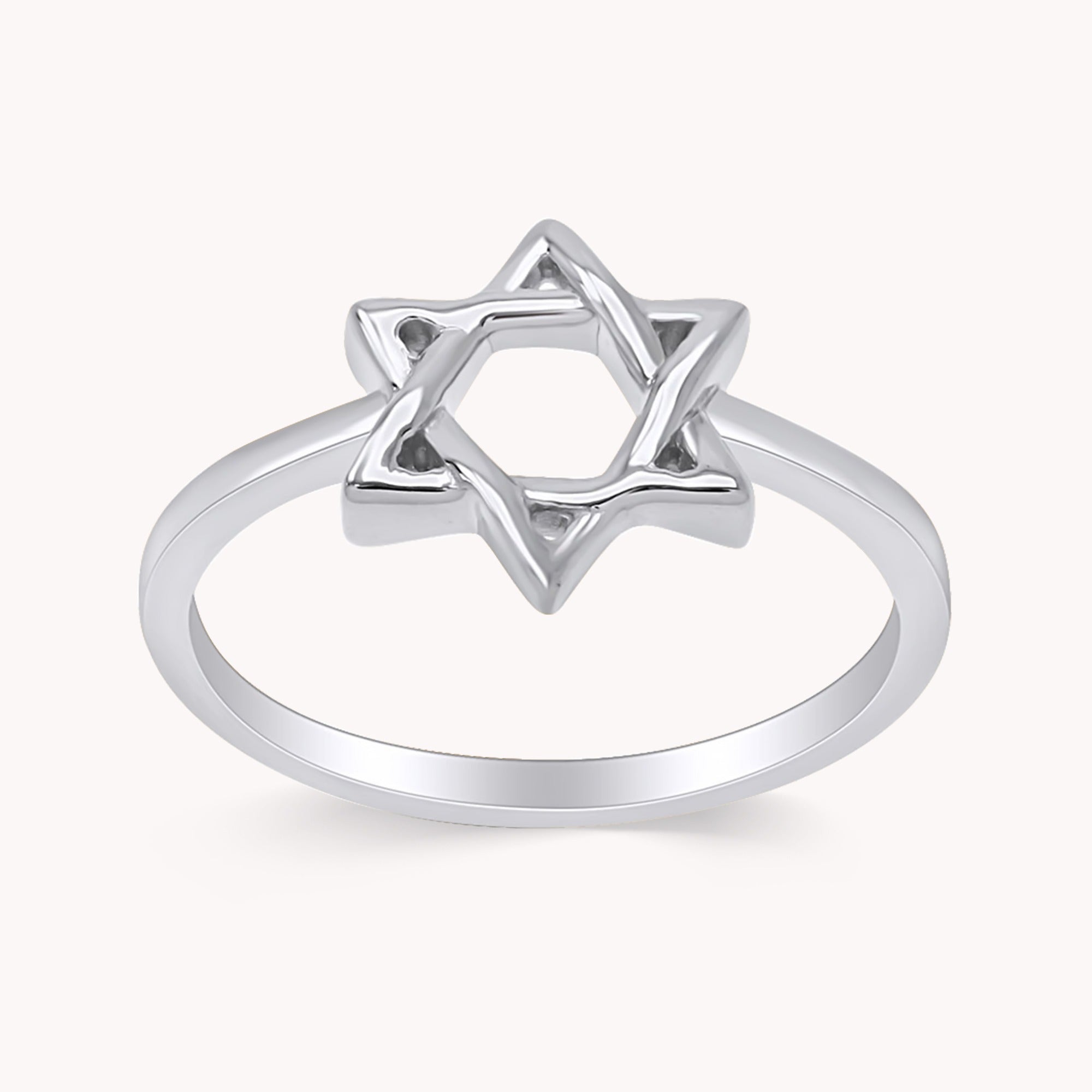Star of David Magen David Hebrew Shield Ring