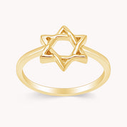 Star of David Magen David Hebrew Shield Ring
