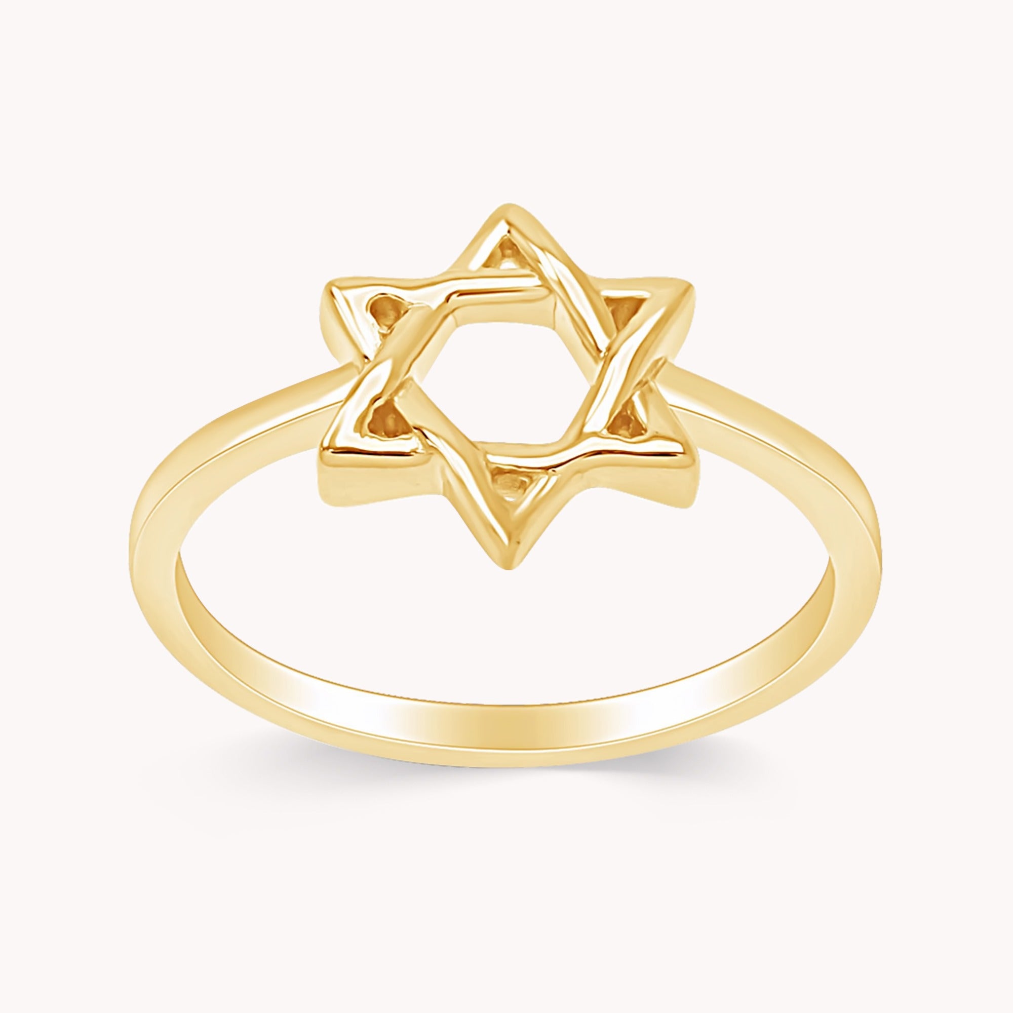 Star of David Magen David Hebrew Shield Ring
