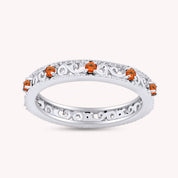 Filigree Eternity Wedding Band Ring for Women