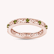 Filigree Eternity Wedding Band Ring for Women