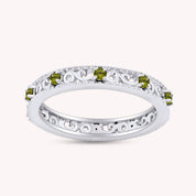 Filigree Eternity Wedding Band Ring for Women