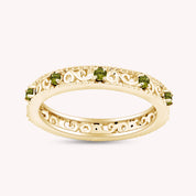 Filigree Eternity Wedding Band Ring for Women