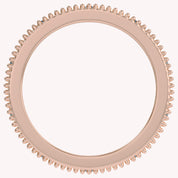 Filigree Eternity Wedding Band Ring Simulated Gemstone