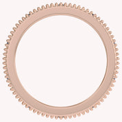 Filigree Eternity Wedding Band Ring Simulated Gemstone