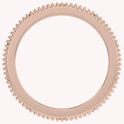 Filigree Eternity Wedding Band Ring Simulated Gemstone