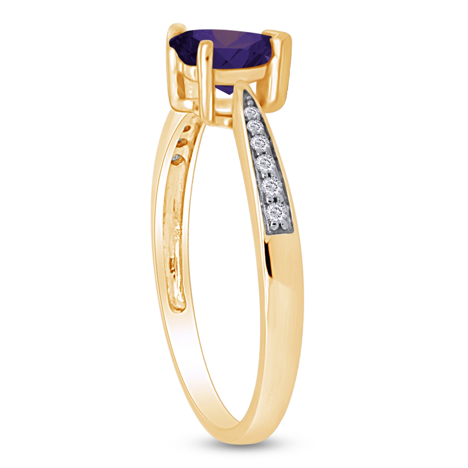 Solitaire Heart Promise Ring for Women