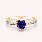 Solitaire Heart Promise Ring for Women