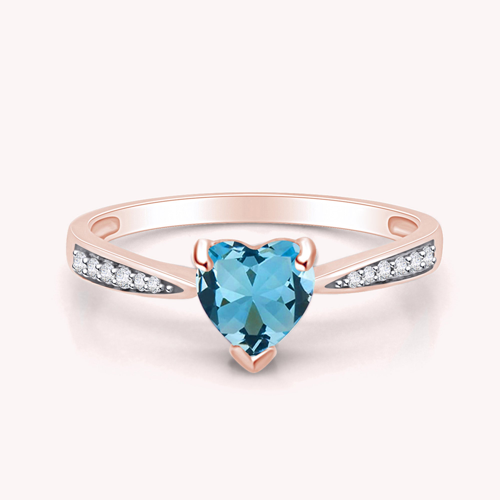 Solitaire Heart Promise Ring for Women