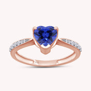 Solitaire Heart Promise Ring for Women