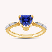 Solitaire Heart Promise Ring for Women