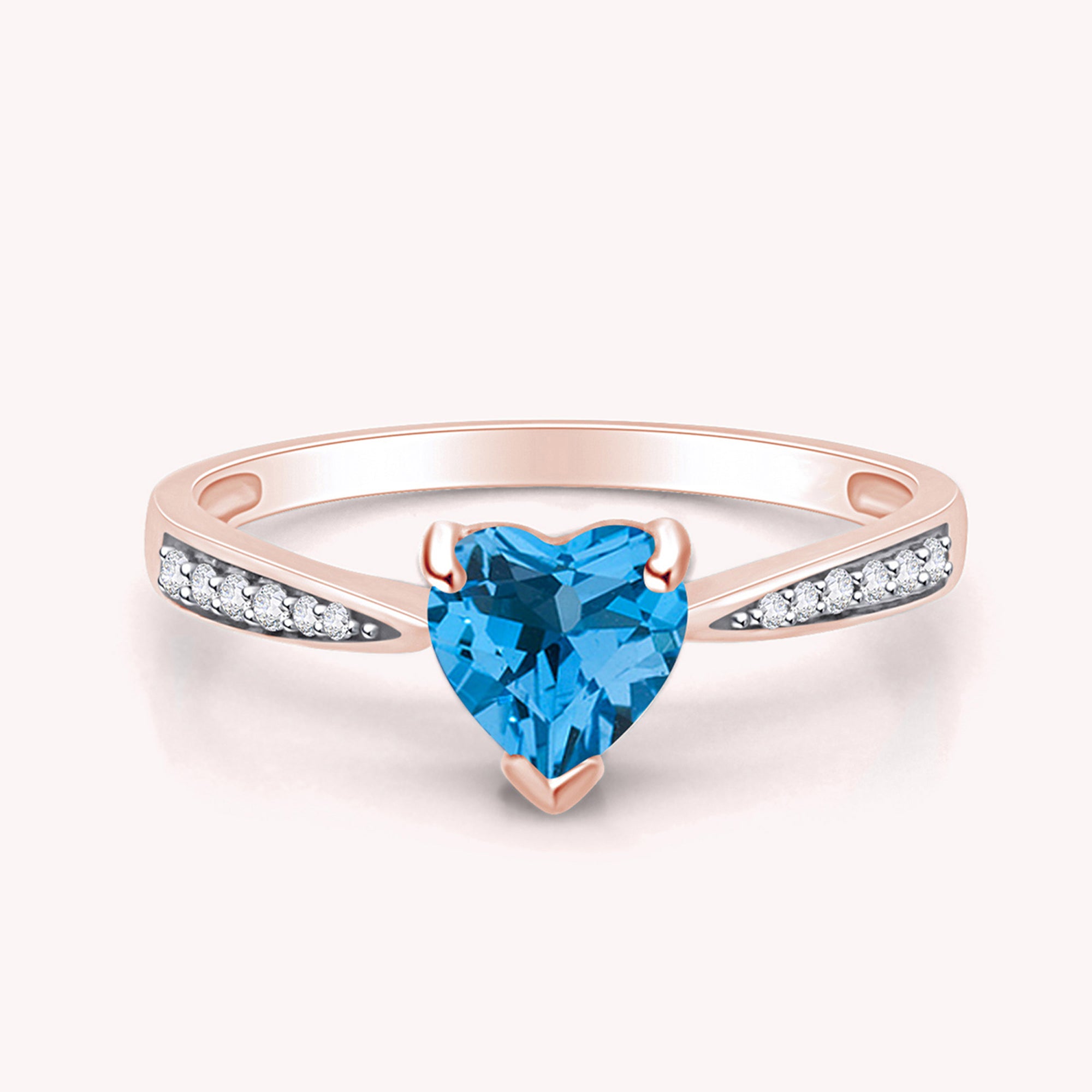 Solitaire Heart Promise Ring for Women