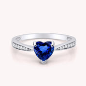 Solitaire Heart Promise Ring for Women