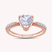 Solitaire Heart Promise Ring for Women