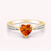 Solitaire Heart Promise Ring for Women