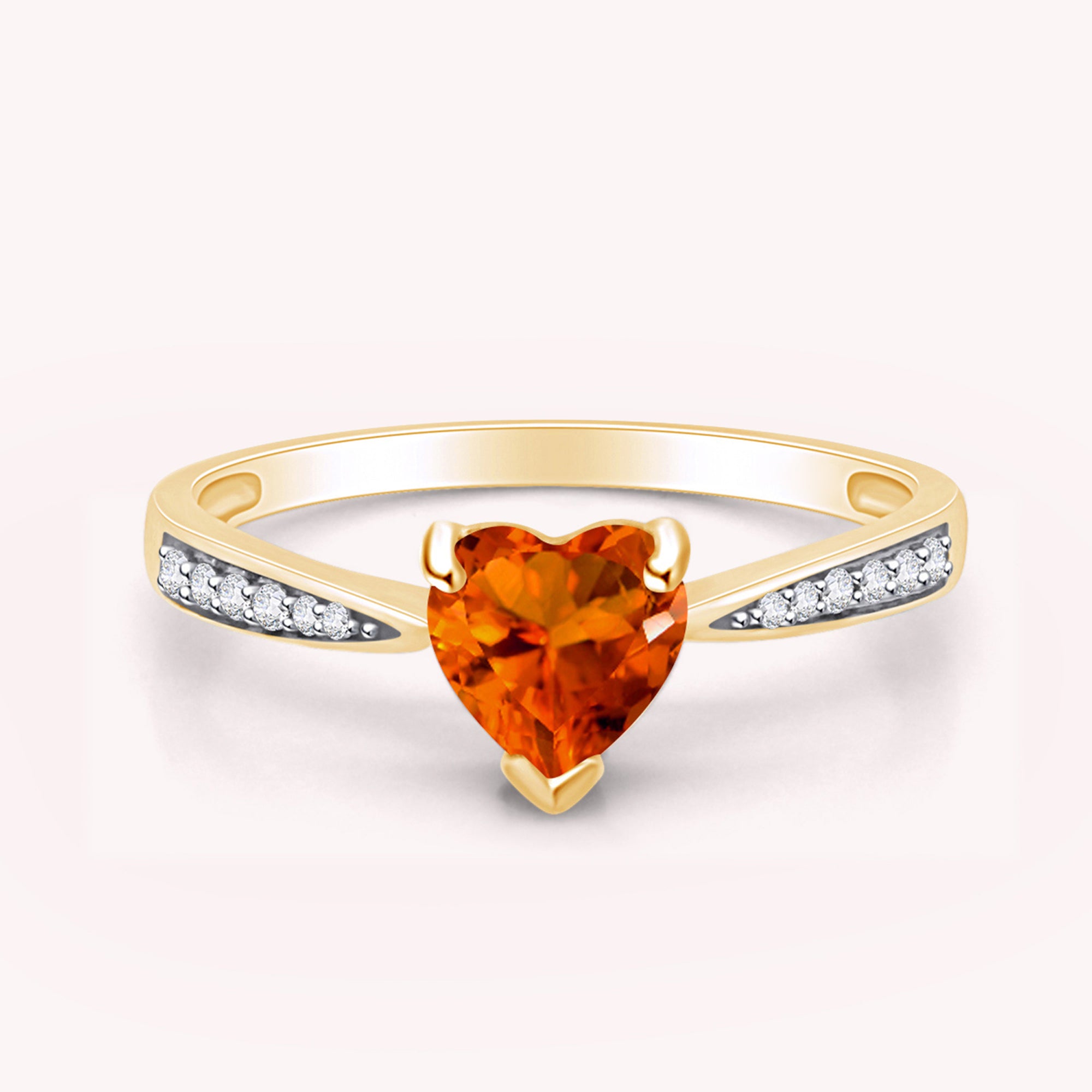 Solitaire Heart Promise Ring for Women