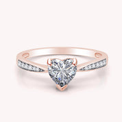 Solitaire Heart Promise Ring for Women