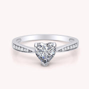 Solitaire Heart Promise Ring for Women