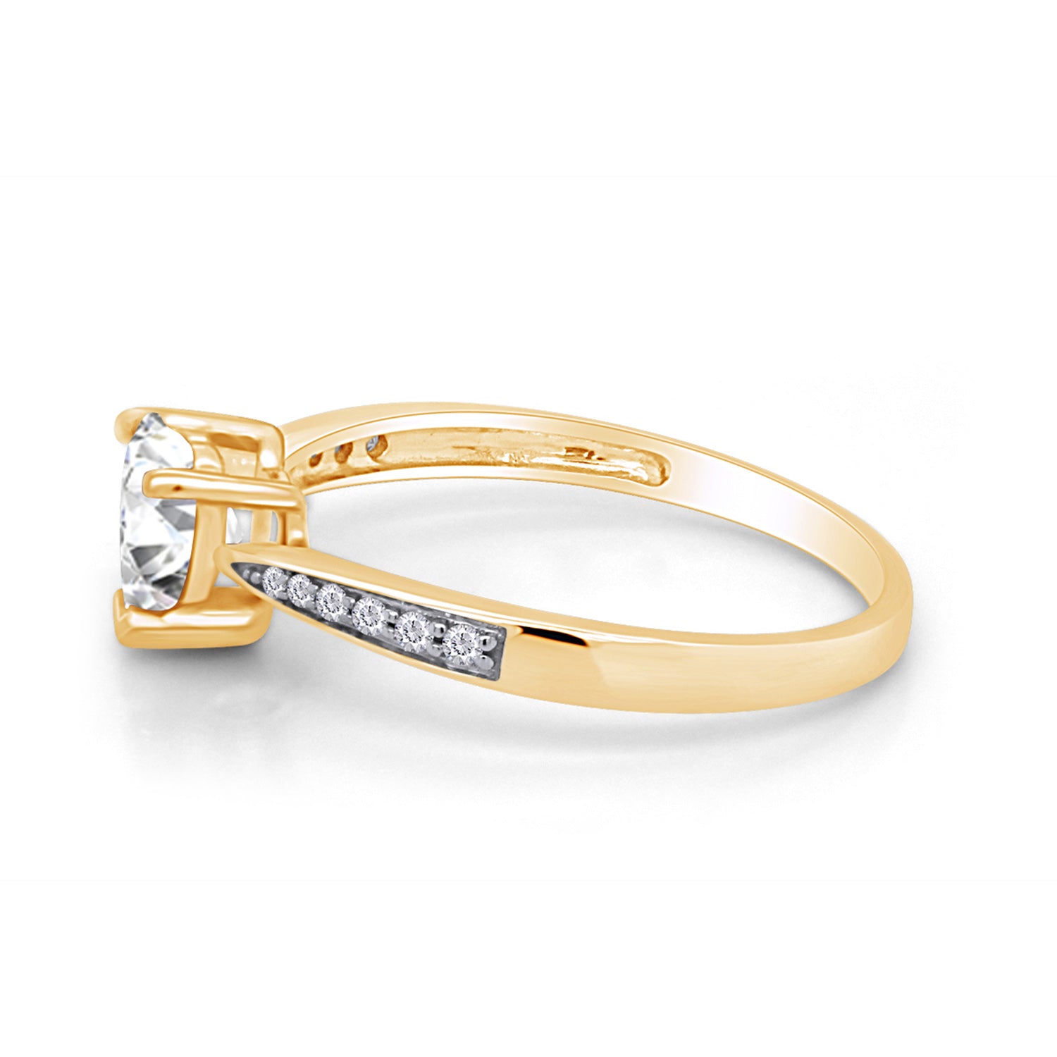 Solitaire Heart Promise Ring for Women