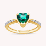 Solitaire Heart Promise Ring for Women