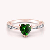 Solitaire Heart Promise Ring for Women