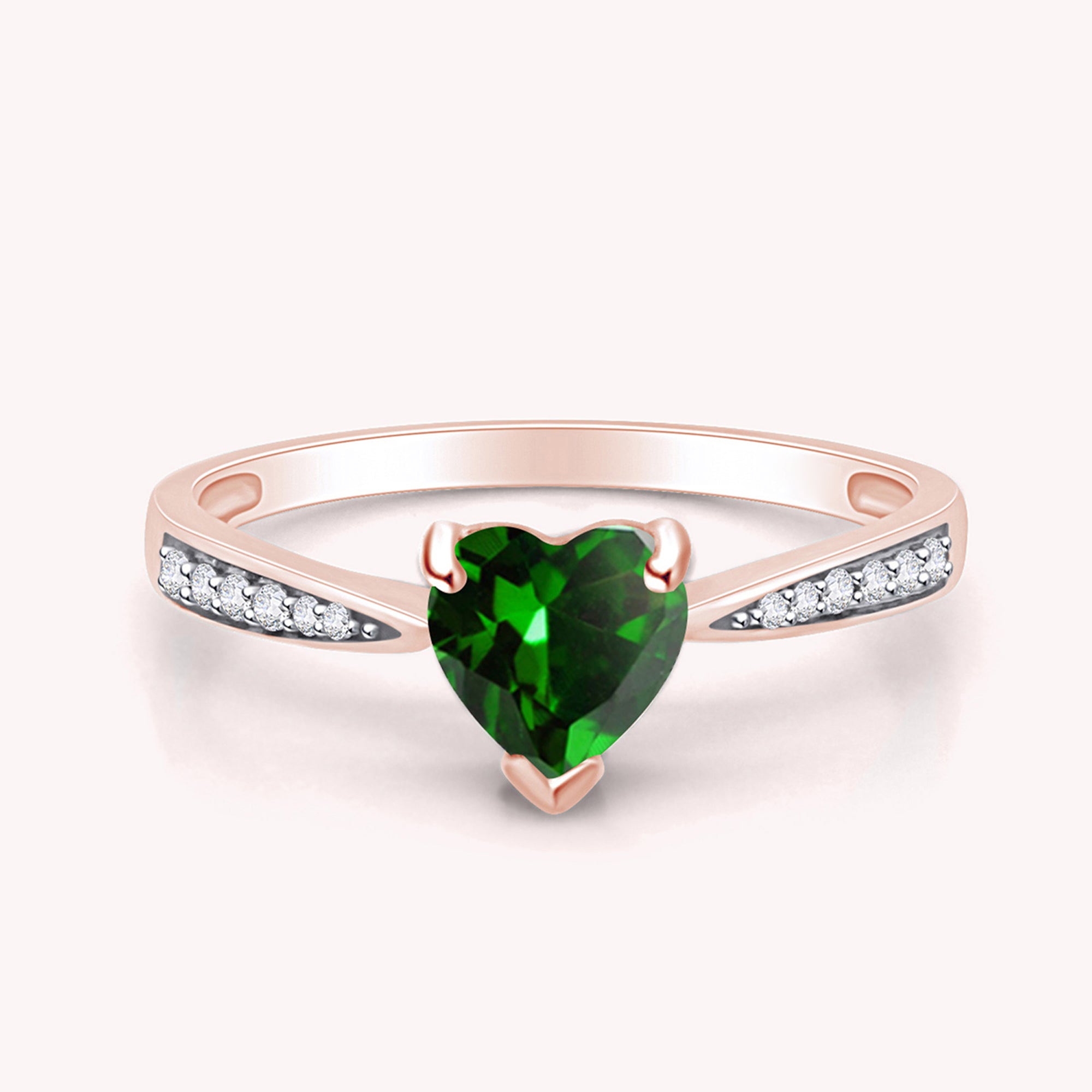 Solitaire Heart Promise Ring for Women