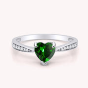 Solitaire Heart Promise Ring for Women