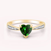 Solitaire Heart Promise Ring for Women