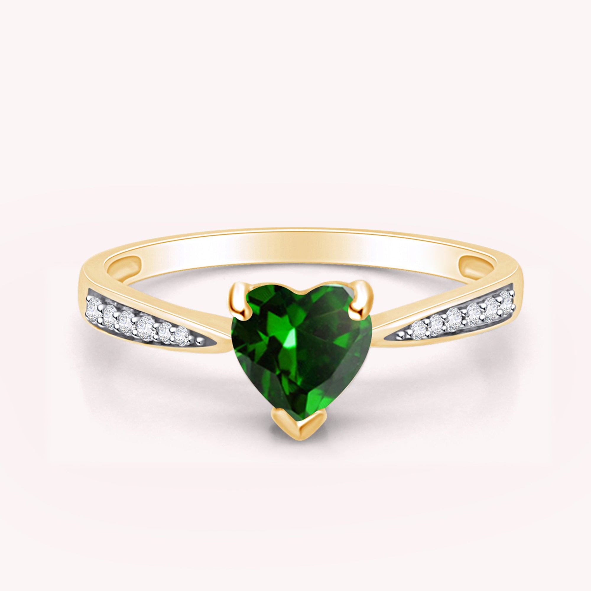Solitaire Heart Promise Ring for Women