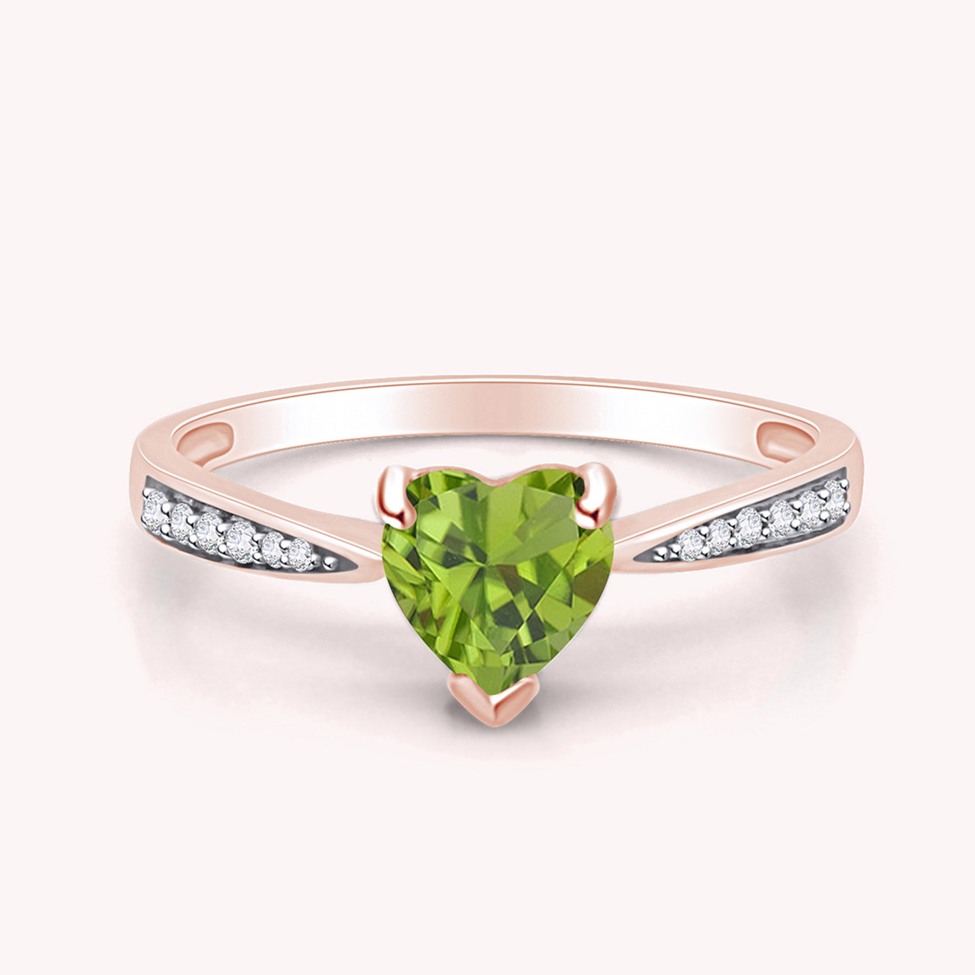 Solitaire Heart Promise Ring for Women