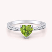 Solitaire Heart Promise Ring for Women
