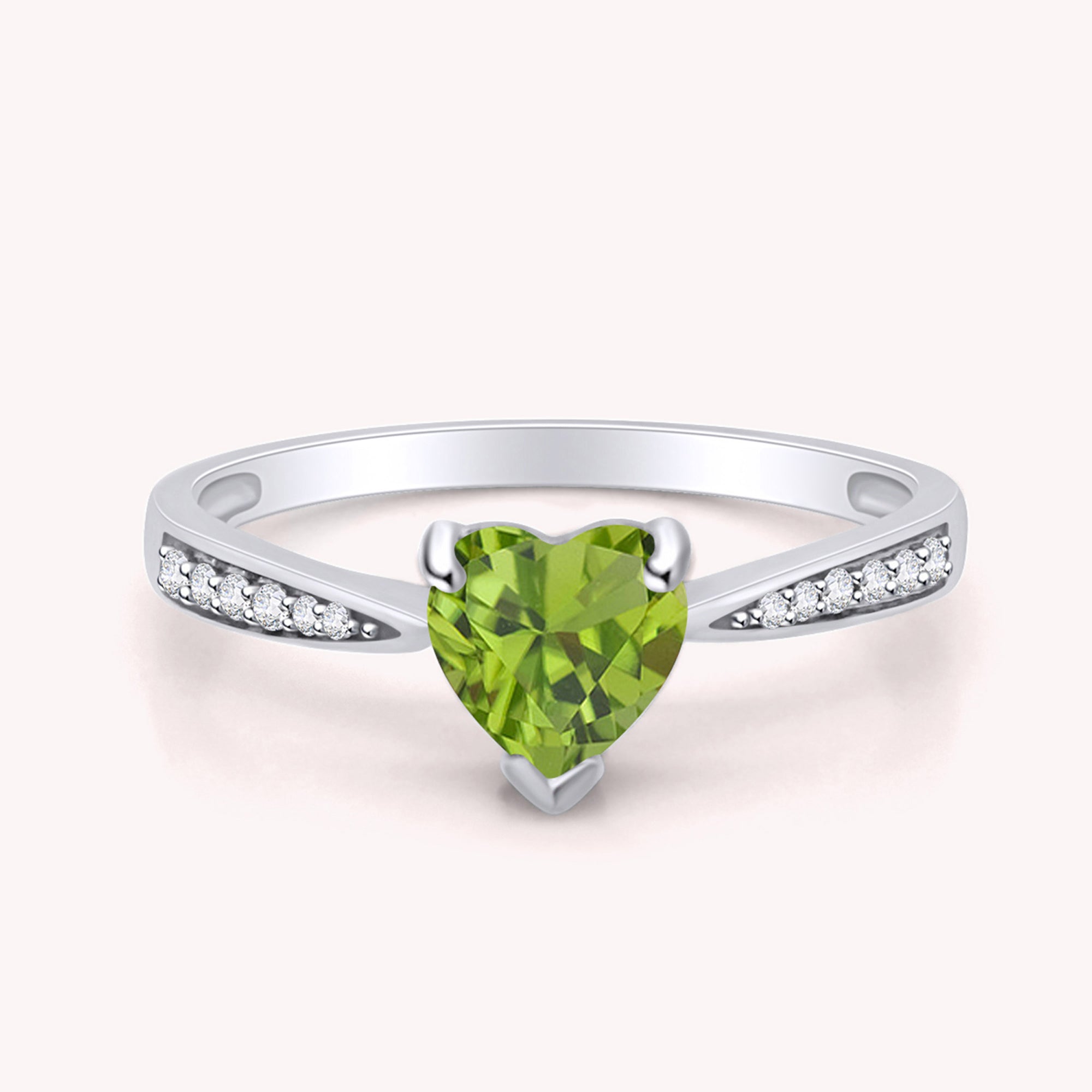 Solitaire Heart Promise Ring for Women