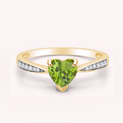 Solitaire Heart Promise Ring for Women