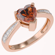 Solitaire Heart Promise Ring for Women