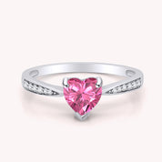 Solitaire Heart Promise Ring for Women