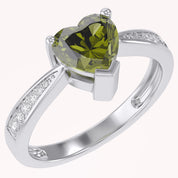 Solitaire Heart Promise Ring for Women