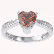 Solitaire Heart Promise Ring for Women