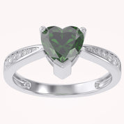 Solitaire Heart Promise Ring for Women