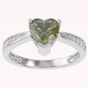 Solitaire Heart Promise Ring for Women