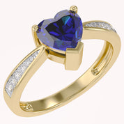 Solitaire Heart Promise Ring for Women