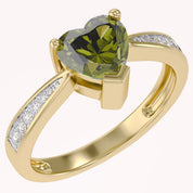 Solitaire Heart Promise Ring for Women
