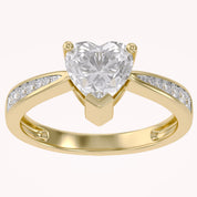 Solitaire Heart Promise Ring for Women