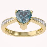 Solitaire Heart Promise Ring for Women