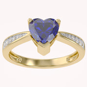 Solitaire Heart Promise Ring for Women