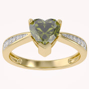 Solitaire Heart Promise Ring for Women