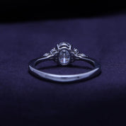 Oval, Marquise and Round Cut Cubic Zirconia Solitaire Engagement Ring for Women