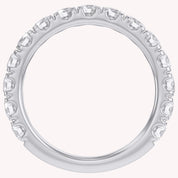 Half Eternity Wedding Band Ring 1.00 Cttw Lab Grown Diamond Sterling Silver, 10K or 14K Solid Gold Jewelry
